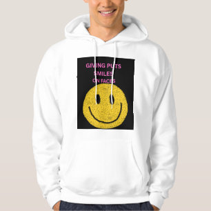 Sudadera Dar Pone Sonrisas en las Caras Inspirador Pu Hombr