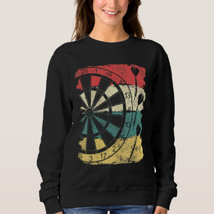 Sudadera Dar Retro Mascotas Dardos Para Jugadores De Dart