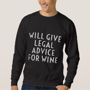 Sudadera Dará Asesoramiento Legal A Un Abogado Del Vino