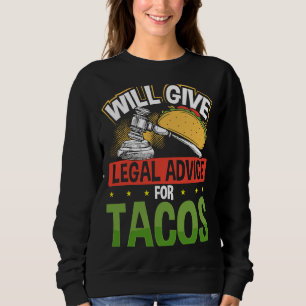 Sudadera Dará Asesoramiento Legal Para El Abogado De Tacos
