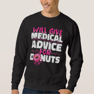 Sudadera Dará asesoramiento médico para Donuts Nursing Hosp