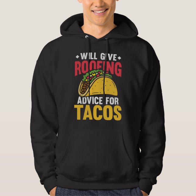 Sudadera Dará consejos de techos para tacos tex mex tortill (Anverso)