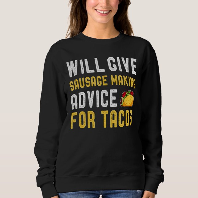 Sudadera Dará Consejos Para El Taco Mexicano F (Anverso)