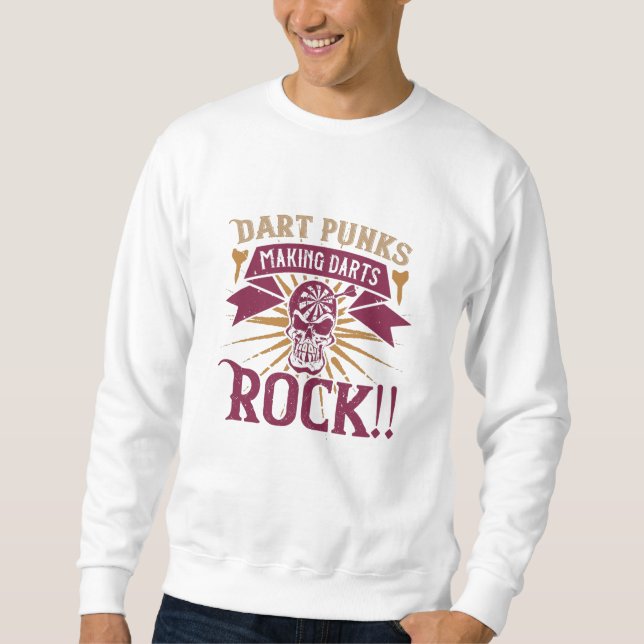Sudadera Dardos - Dart Punks haciendo que los dardos rockee (Anverso)