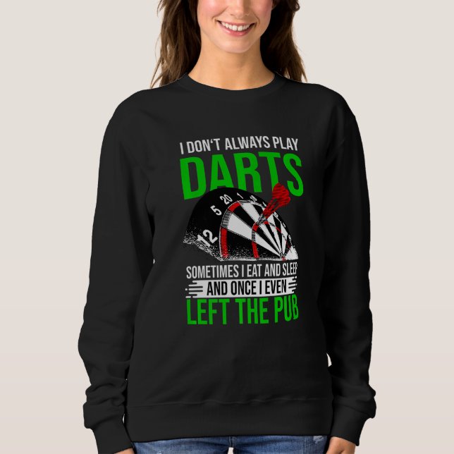 Sudadera Dardos Diciendo Con Cartón Y Dardos (Anverso)