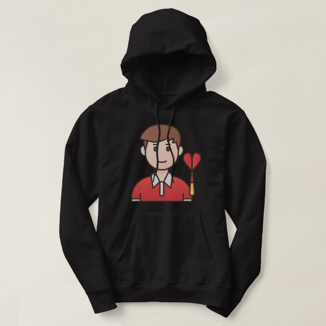 Sudadera Dardos divertidos para jugadores de dardos Pally 2 (Diseño del anverso)
