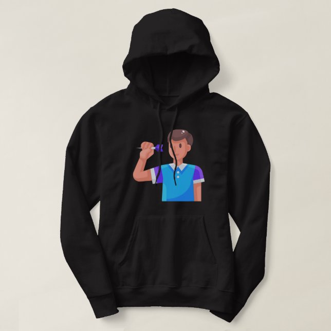 Sudadera Dardos divertidos para jugadores de dardos Pally 2 (Diseño del anverso)
