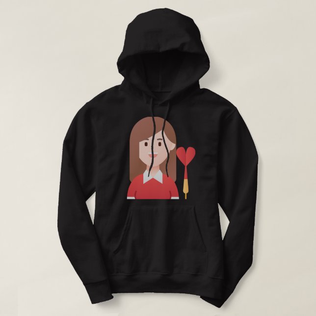 Sudadera Dardos divertidos para jugadores de dardos Pally 2 (Diseño del anverso)