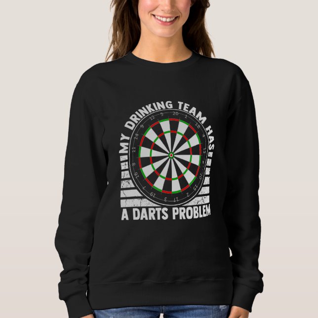 Sudadera Dardos Y Cerveza Funny Juego De Pub Dart Love (Anverso)