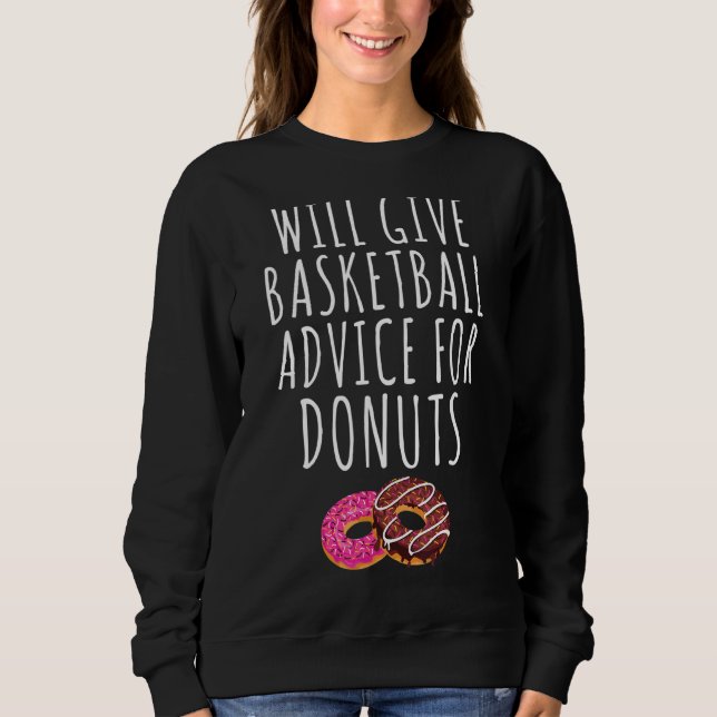 Sudadera Daré Consejos De Baloncesto Para Donuts Basketball (Anverso)
