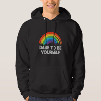 Sudadera Dare To Be Yourself LGBTQ Gay Rights Proud_3