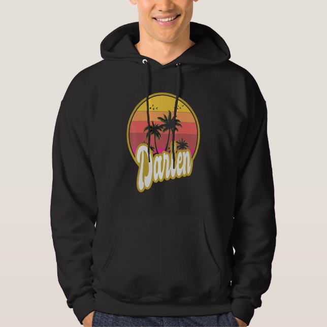 Sudadera Darien Georgia Beach Retro Sunset (Anverso)