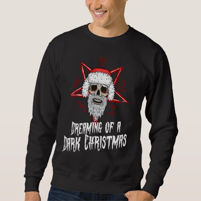 Sudadera Dark Gothic Christmas Krampus Santa Devil Worshipe (Anverso)