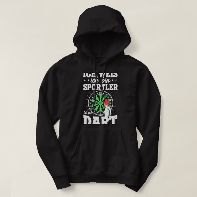 Sudadera Dart gracioso dice para Darts Darts Meister (Diseño del anverso)
