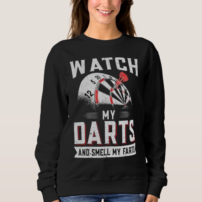 Sudadera Dart Player Darts Observar Mis Dardos Y Oler Mi Le (Anverso)