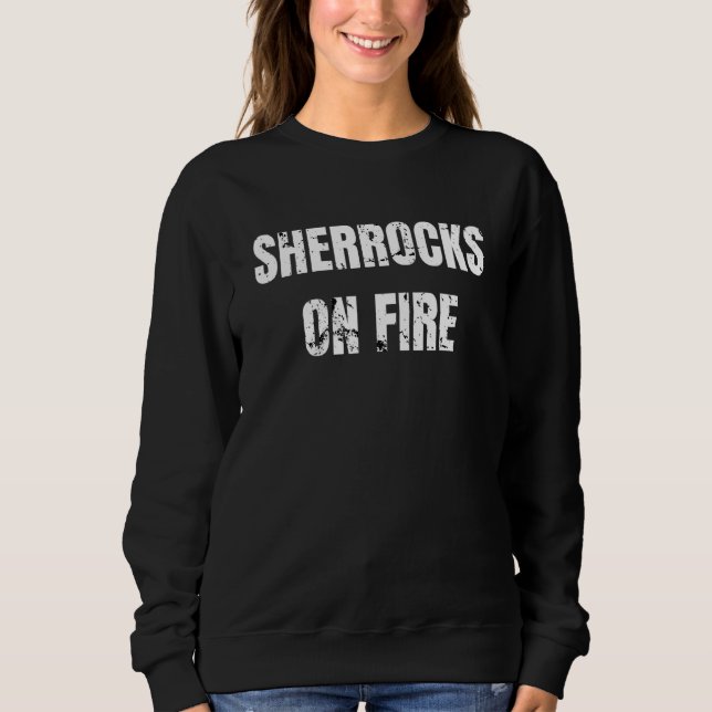 Sudadera Dart Player Sherrock On Fire Dart Dice (Anverso)