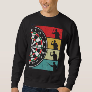 Sudadera Dartboard Darts Player Retro Sport Dart Hombres Mu