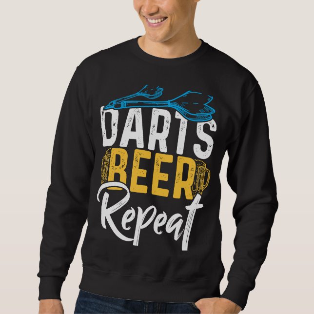 Sudadera Darts Beer Repeat  Dart Player (Anverso)
