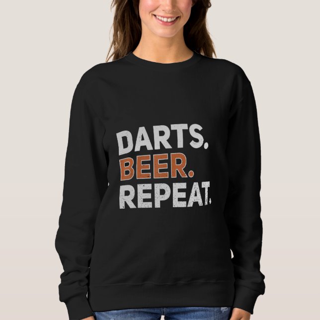 Sudadera Darts Beer Repiten Darts Citando Player Y Beer Dri (Anverso)