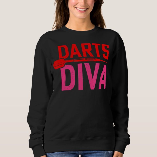 Sudadera Darts Diva Women Dart Player Dart (Anverso)