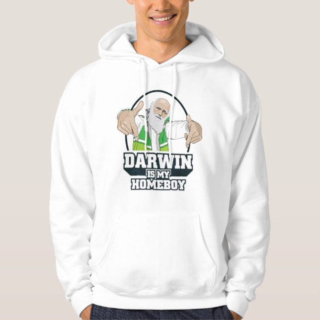 Sudadera Darwin es mi Homeboy (a todo color) (Anverso)