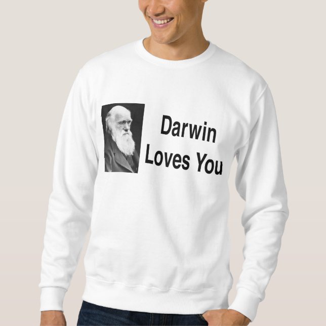 Sudadera Darwin le ama 2 (Anverso)