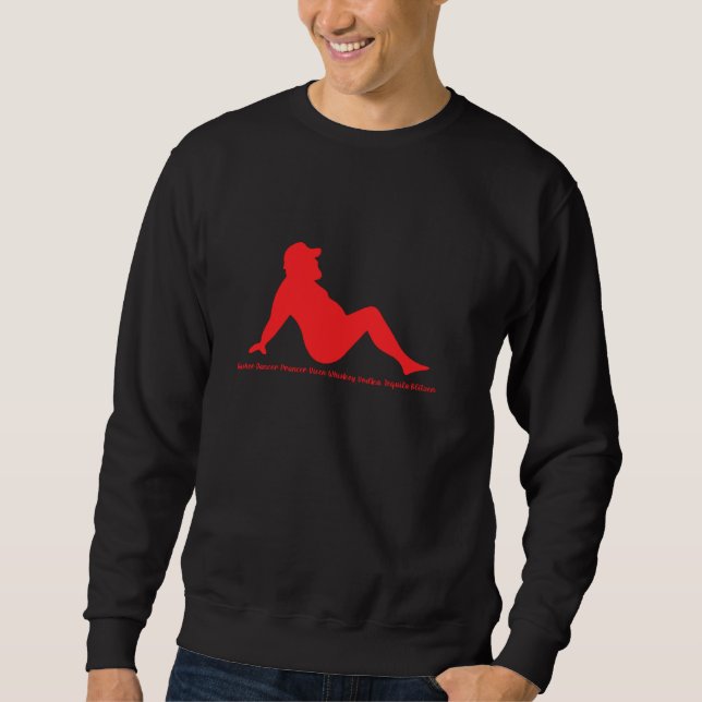 Sudadera Dasher Dancer Prancer Vixen Whiskey Vodka Tequila (Anverso)
