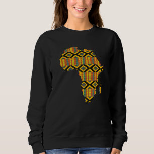 Sudadera Dashiki Print African Map Tribal Ethnic Kente Clot