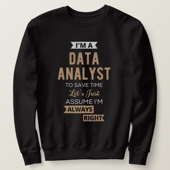 Sudadera Data Analyst (Anverso del diseño)