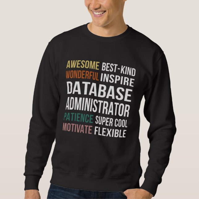 Sudadera Database Administrator  Appreciation (Anverso)