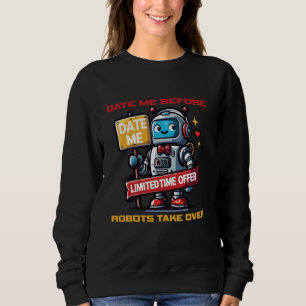 Sudadera Date Me Antes De Que Los Robos Tomen El Poder