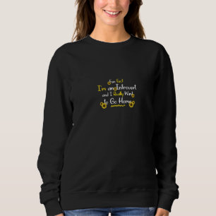 Sudadera Dato Divertido Soy Un Introvertido Y Quiero Ir A C