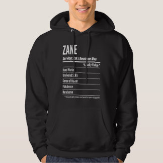 Sudadera Datos Nutricionales Zane Tamaño de la porción Calo