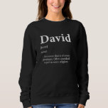 Sudadera David God Definition Funny Nombre Birthday Dav<br><div class="desc">David God Definition Funny First Name Birthday David Pride</div>