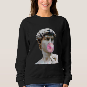 Sudadera David Michelangelo masticando estatua de goma de m