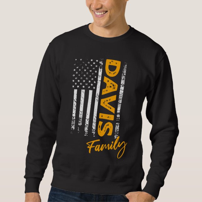 Sudadera Davis apellido americano Davis apellido Davis (Anverso)