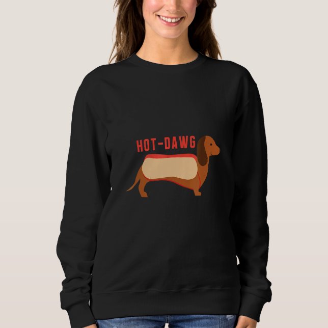 Sudadera Dawg Wiener Perro Cachorro Dachshund (Anverso)
