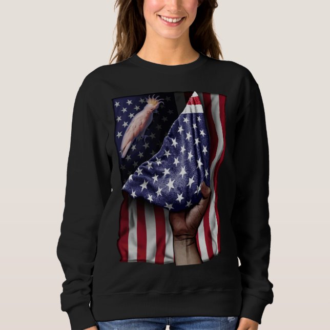 Sudadera Day Of Independence US Flag Cockatoo (Anverso)