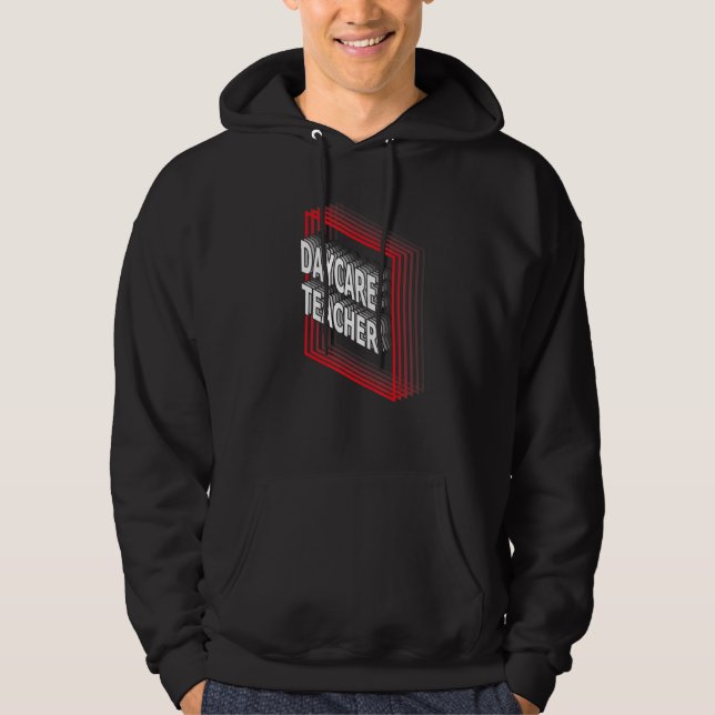 Sudadera Daycare Teacher Job Title Appreciation Retro (Anverso)