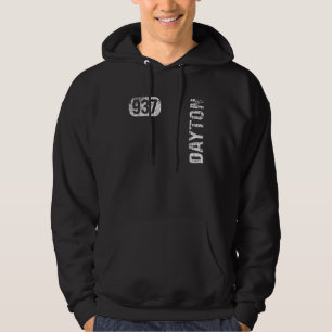 Sudadera Dayton Ohio 937 Código de área Retro de cosecha