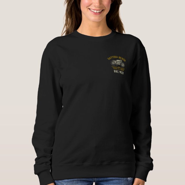 Sudadera Daytona Beach Bike Week Retro Motorcycle 8 (Anverso)