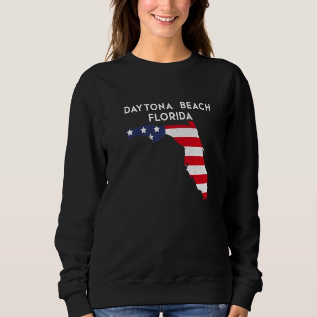 Sudadera Daytona Beach Florida USA State America Travel Flo (Anverso)