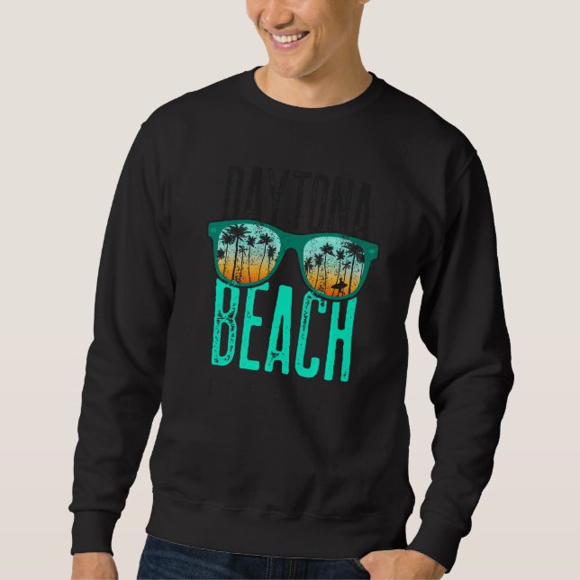 Sudadera Daytona Beach Florida Verano de vacaciones Día del (Anverso)