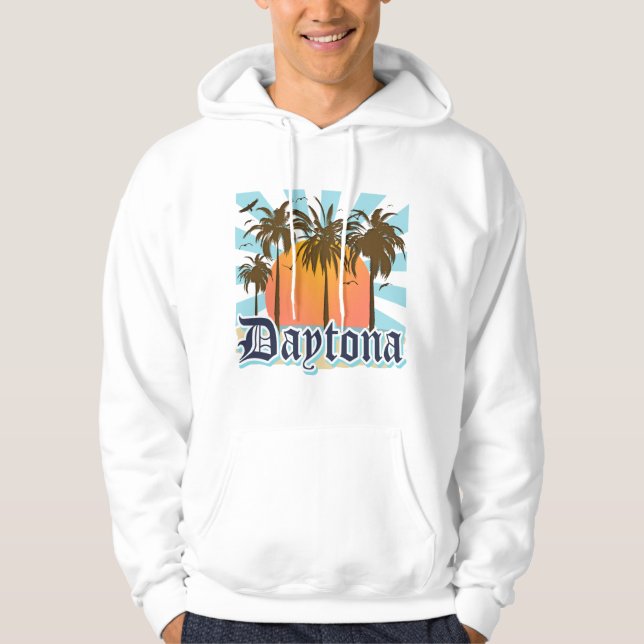 Sudadera Daytona Beach la Florida los E.E.U.U. (Anverso)