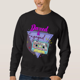 Sudadera Dazed Engaged Retro 90 Novia Groom Cassette Bache