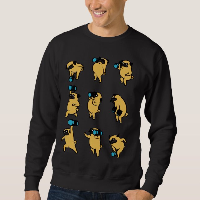 Sudadera DB hang snatch Pug Classic T-Shirt 135 (Anverso)