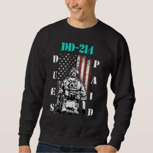 Sudadera Dd 214 Derechos Pagados Dd214 Soldado Veterano 1