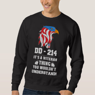 Sudadera Dd 214 Veteran Eagle Dog Tag U S Flag