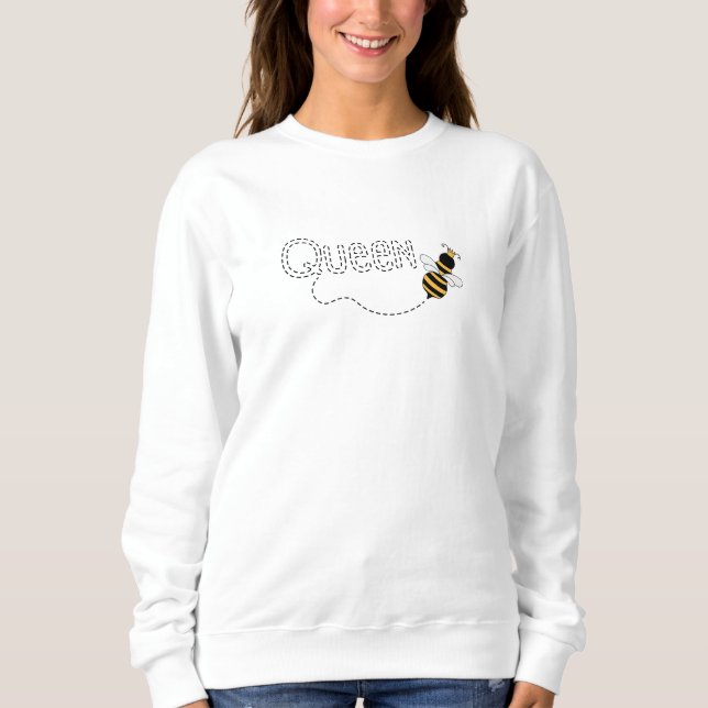 Sudadera de abeja reina, camiseta de mujer, femini (Anverso)