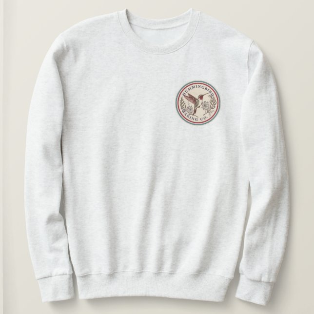 Sudadera de adulto de Hummingbird Baking Co (Anverso del diseño)